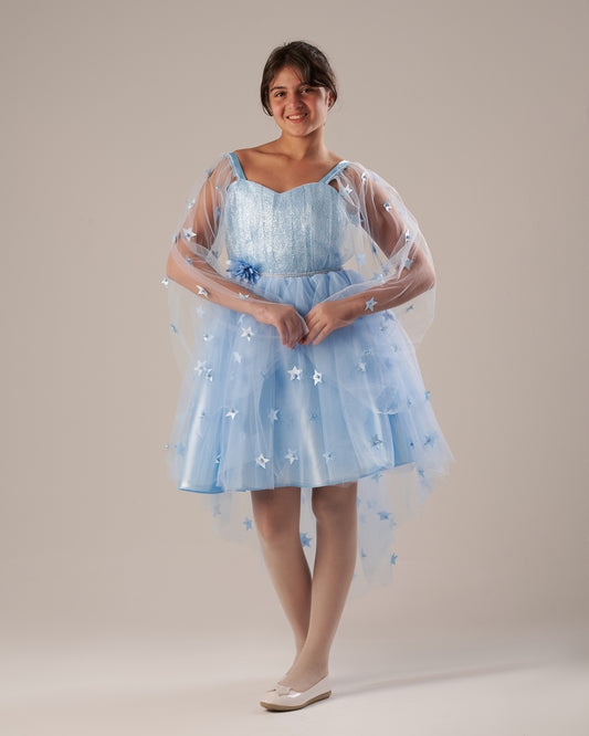 Baby blue stars dress